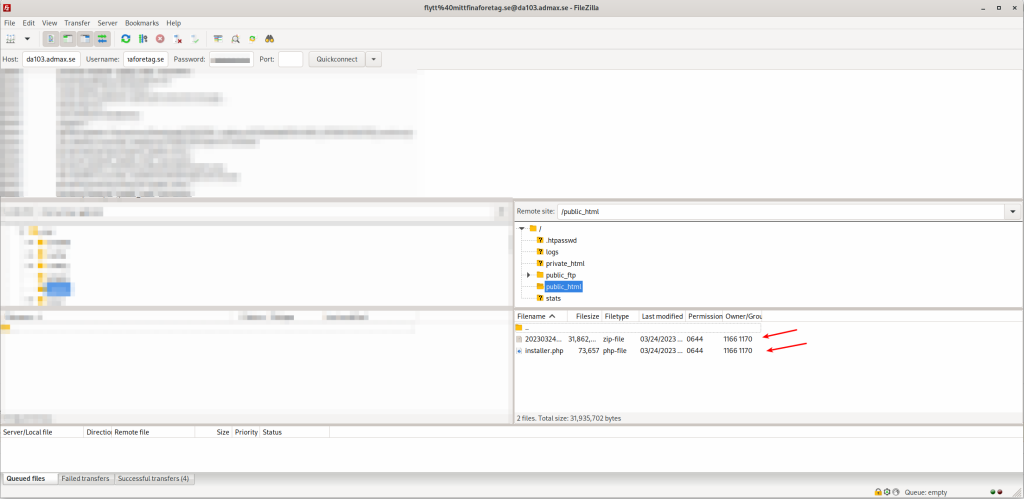 Ftp program och Duplicator