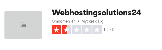 Web Hosting Solutions 24 trustpilot omdöme