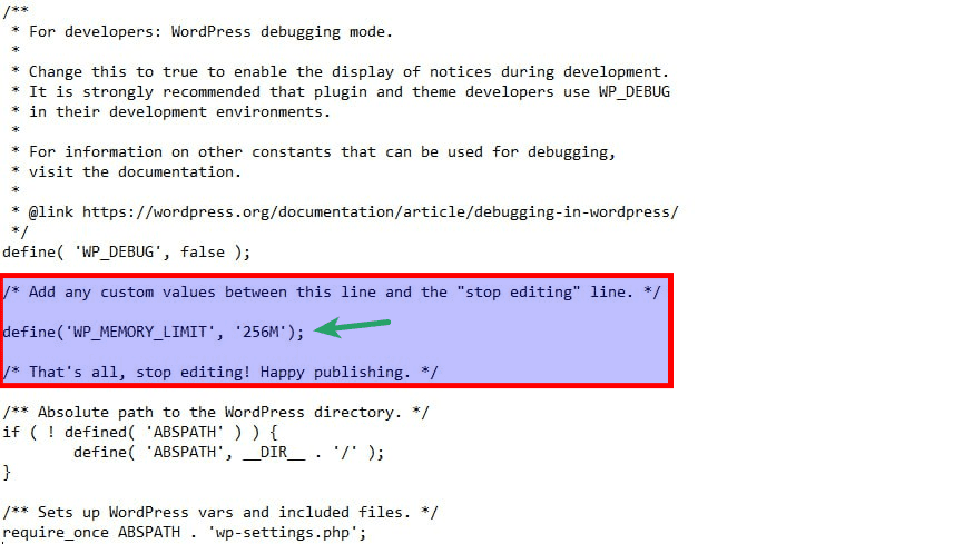 I root katalogen, så högerklickar du på wp-config.php filen och väljer "Redigera/Ändra".